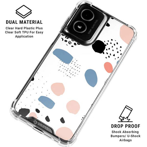 Patterned Dots Moto G Power 5G (2024) Clear Case