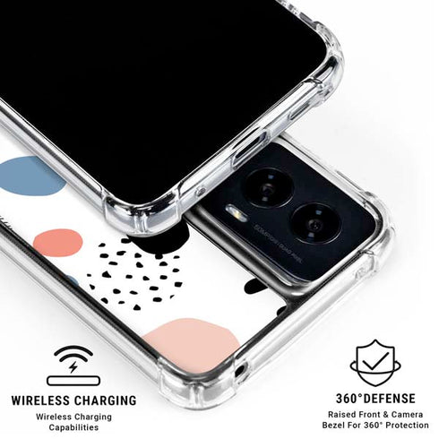 Patterned Dots Moto G Power 5G (2024) Clear Case