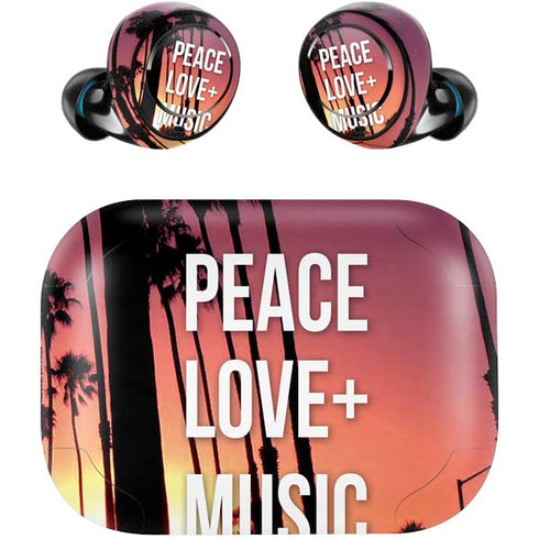 Peace Love And Music Amazon Echo Buds Skin