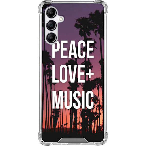 Peace Love And Music Gabb Phone 4 Clear Case