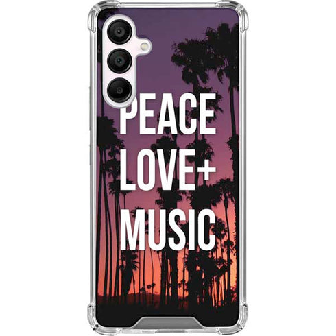 Peace Love And Music Galaxy A16 5G Clear Case