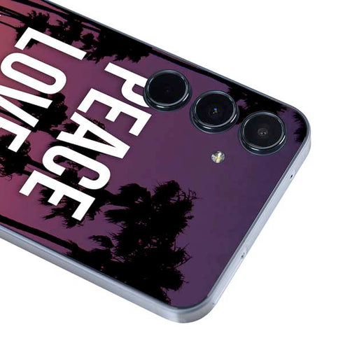 Peace Love And Music Galaxy A35 5G Skin