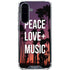 Peace Love And Music Galaxy A36 5G Clear Case