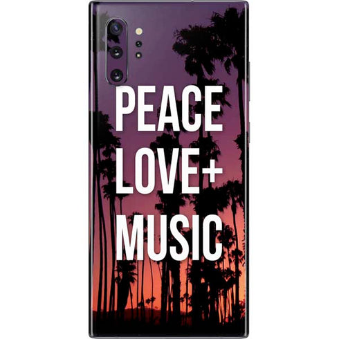 Peace Love And Music Galaxy Note 10 Plus Skin