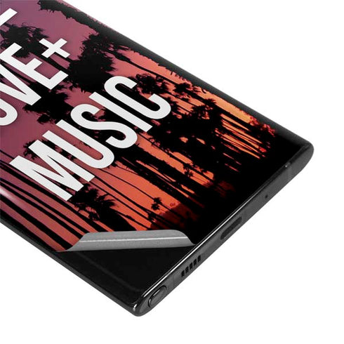 Peace Love And Music Galaxy Note 10 Plus Skin