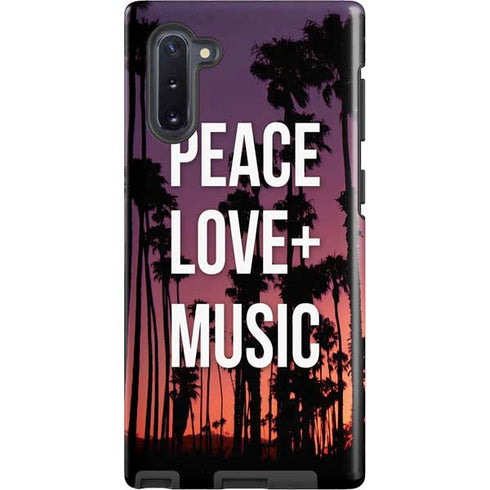 Peace Love And Music Galaxy Cases