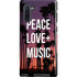 Peace Love And Music Galaxy Cases