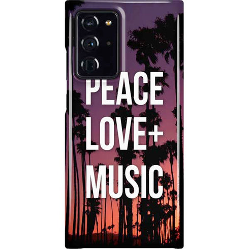 Peace Love And Music Galaxy Cases