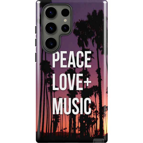 Peace Love And Music Galaxy S23 Ultra Pro Case
