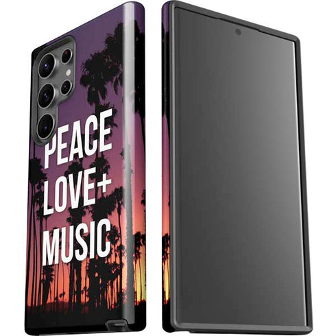 Peace Love And Music Galaxy S23 Ultra Pro Case