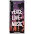 Peace Love And Music Galaxy S24 FE Clear Case