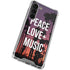 Peace Love And Music Galaxy S24 FE Clear Case