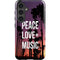 Peace Love And Music Galaxy S25 Impact Case