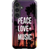 Peace Love And Music Galaxy S25 Impact Case