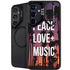 Peace Love And Music Galaxy S24 Kickstand Case