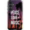 Peace Love And Music Galaxy S25 Plus Impact Case
