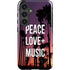 Peace Love And Music Galaxy S25 Plus Impact Case