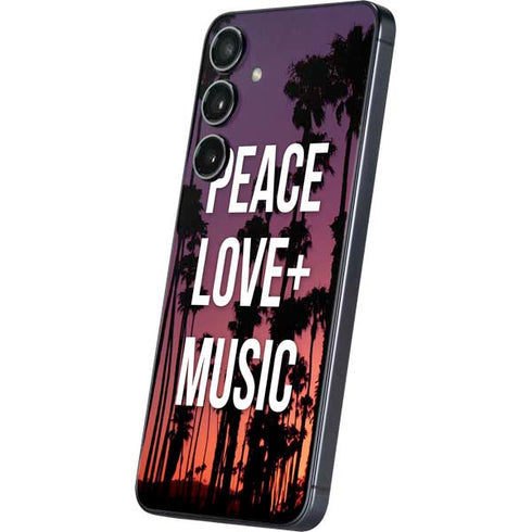 Peace Love And Music Galaxy S25 Plus Skin