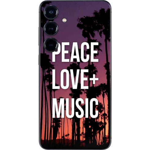 Peace Love And Music Galaxy S25 Skin