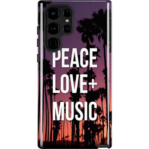 Peace Love And Music Galaxy S25 Ultra Impact Case