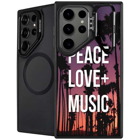 Peace Love And Music Galaxy S25 Ultra Kickstand Case