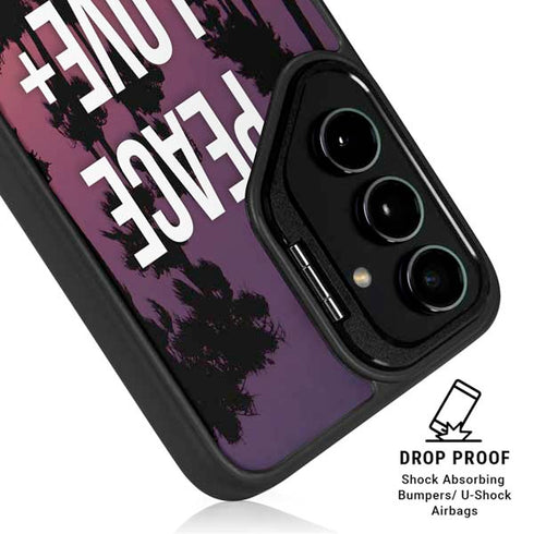 Peace Love And Music Galaxy S24 Ultra Kickstand Case