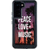Peace Love And Music Galaxy S24 Waterproof Case