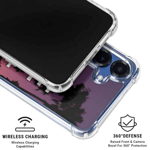 Peace Love And Music Galaxy S25 Clear Case