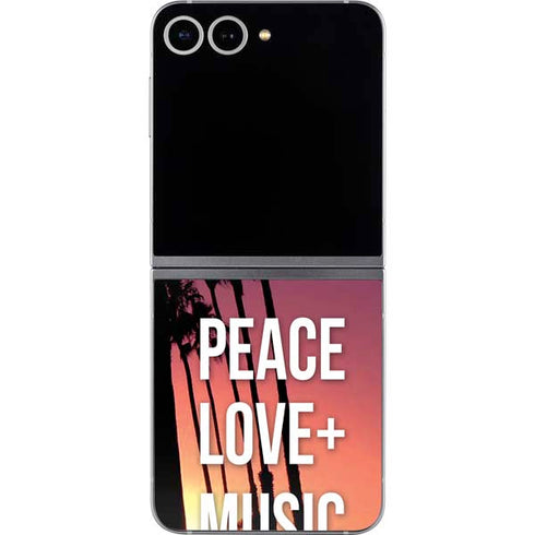 Peace Love And Music Galaxy Z Flip6 Skin