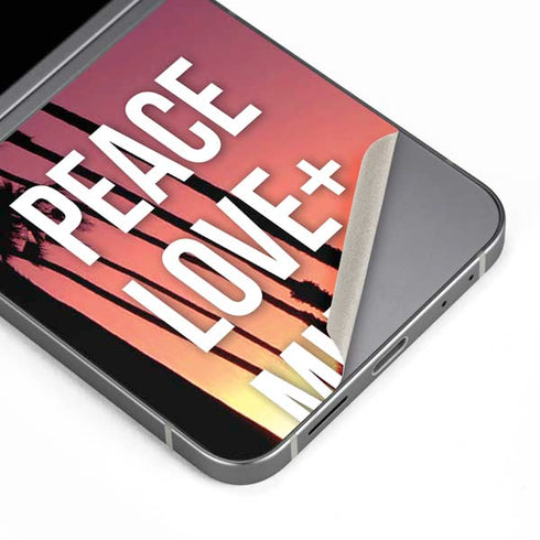 Peace Love And Music Galaxy Z Flip6 Skin