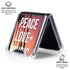 Peace Love And Music Galaxy Z Flip6 Clear Case