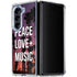 Peace Love And Music Galaxy Z Fold5 5G Clear Case