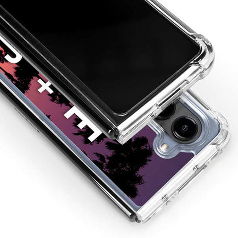 Peace Love And Music Galaxy Z Fold5 5G Clear Case