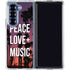Peace Love And Music Galaxy Z Fold6 Clear Case