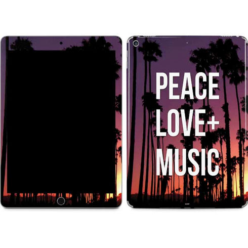 Peace Love And Music iPad Skins
