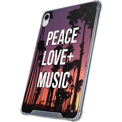 Peace Love And Music iPad 11th Gen (2025) Clear Case
