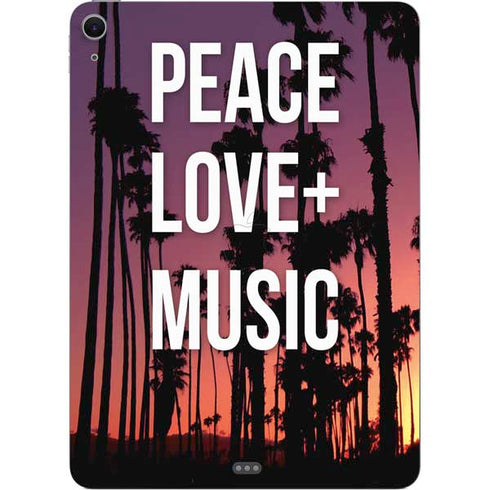 Peace Love And Music Apple iPad Air Skin