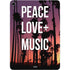 Peace Love And Music Apple iPad Air Skin