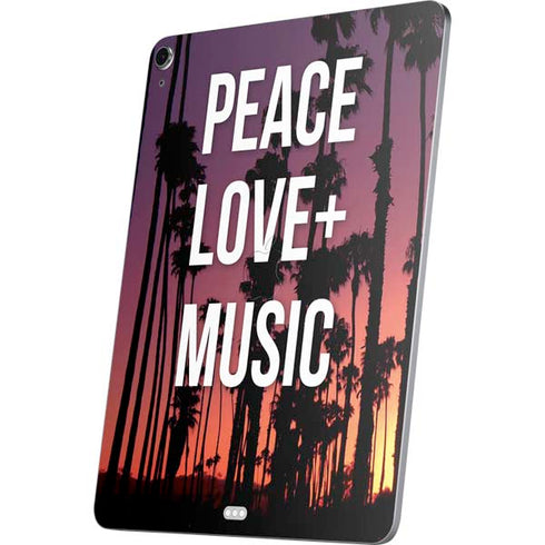 Peace Love And Music Apple iPad Air Skin