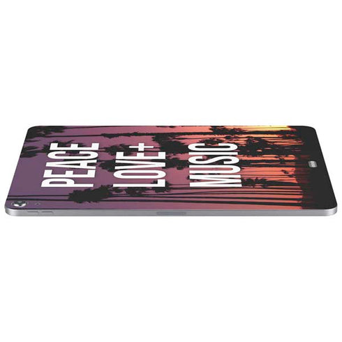 Peace Love And Music Apple iPad Air Skin