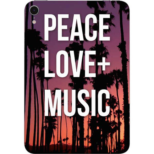 Peace Love And Music Apple iPad Mini Skin