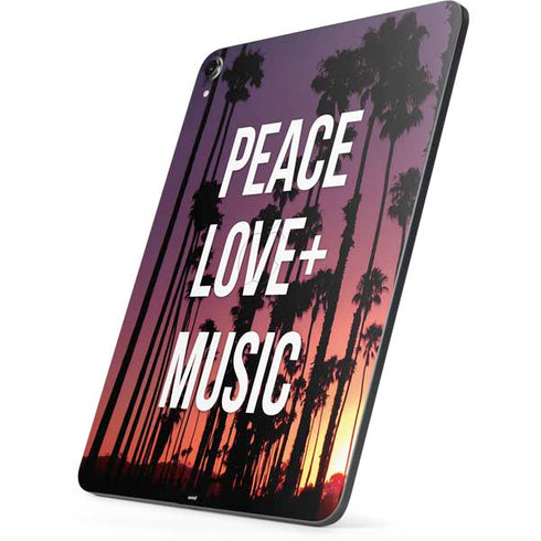 Peace Love And Music Apple iPad Pro Skin