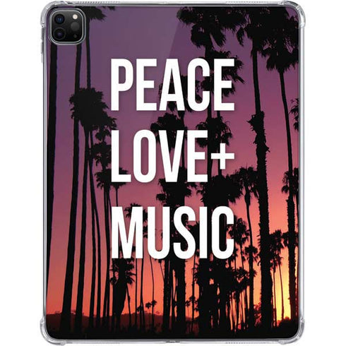 Peace Love And Music iPad Pro 11in (2024) Clear Case
