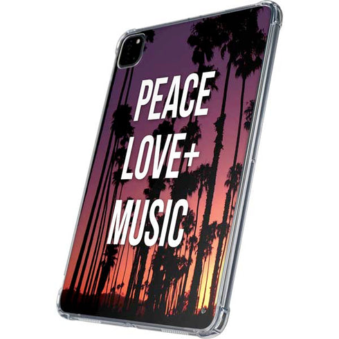 Peace Love And Music iPad Pro 11in (2024) Clear Case