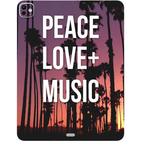 Peace Love And Music iPad Pro 13in M4 (2024) Skin