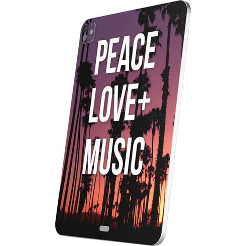 Peace Love And Music iPad Pro 13in M4 (2024) Skin