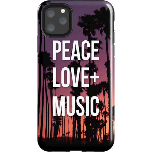 Peace Love And Music iPhone Cases