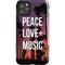 Peace Love And Music iPhone Cases