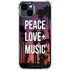 Peace Love And Music iPhone 15 Clear Case