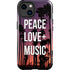 Peace Love And Music iPhone 15 Impact Case